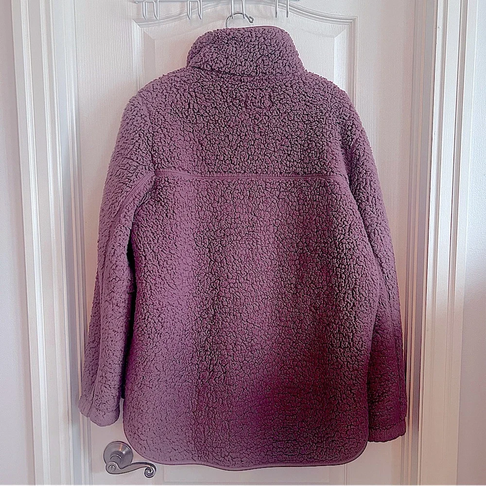 Abercrombie Woman Fleece Quarter Zip Pullover Sweatshirt Size XL - Picture 2 of 5